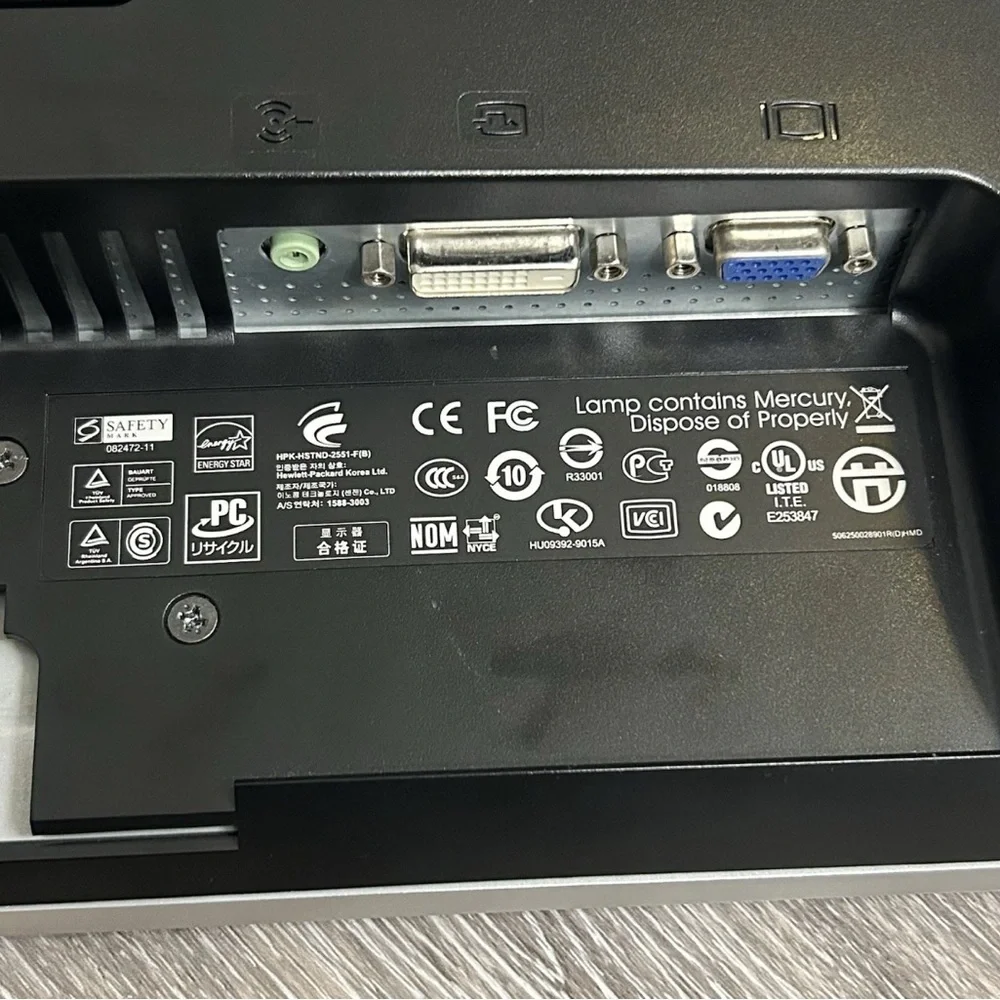 HP 2009m All-in-One Desktop Monitor Computer FOR PARTS w/ Power Cord